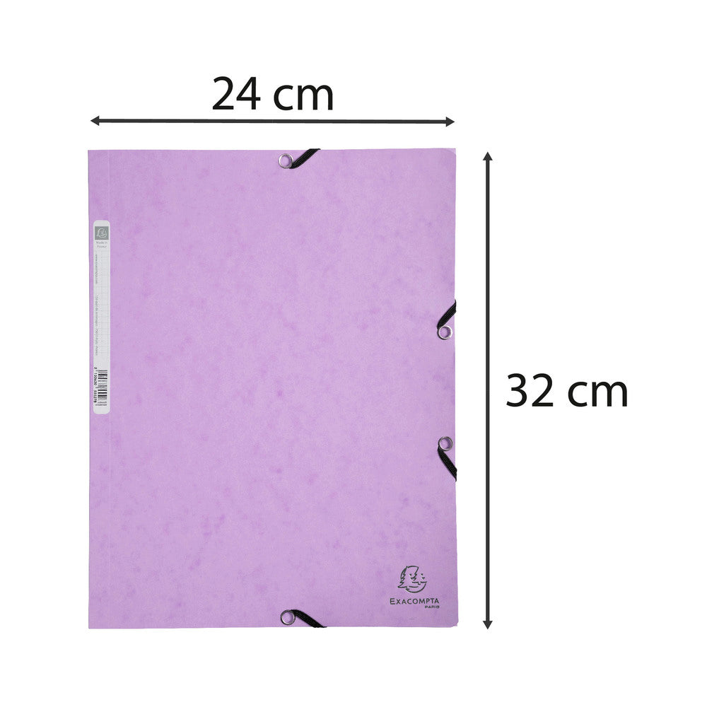 Elastikmappe Exacompta pastel lilla