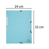 Elastikmappe Exacompta pastel blå