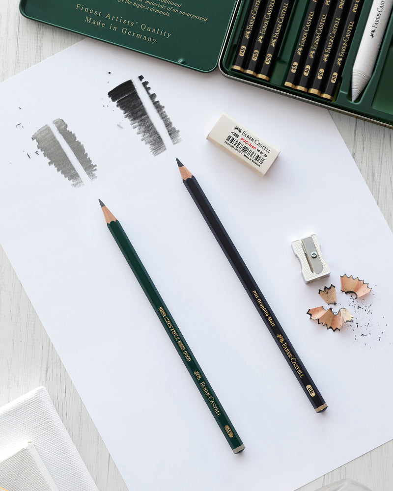 Pencil pitt graphite mat Faber-Castell 11 stk