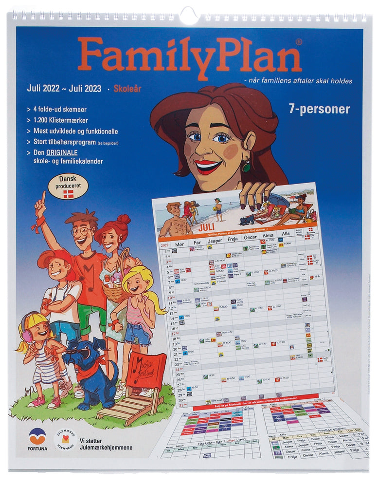 Familiekalender familyplan 2022/23 7-pers.