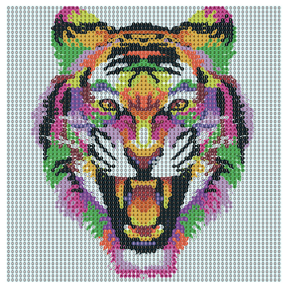 Diamond art glitter tiger grafisk 20 x 20 cm