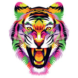 Diamond art glitter tiger grafisk 20 x 20 cm