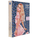 Topmodel dagbog blå m/kode og musik