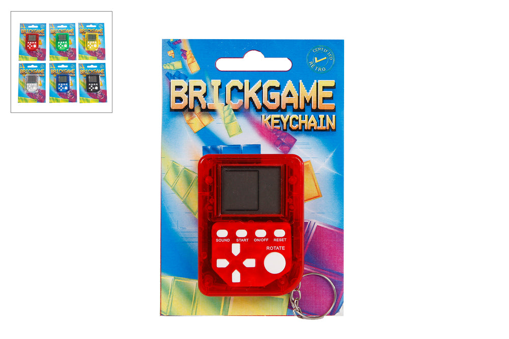 Brick Spil Nøglering asst