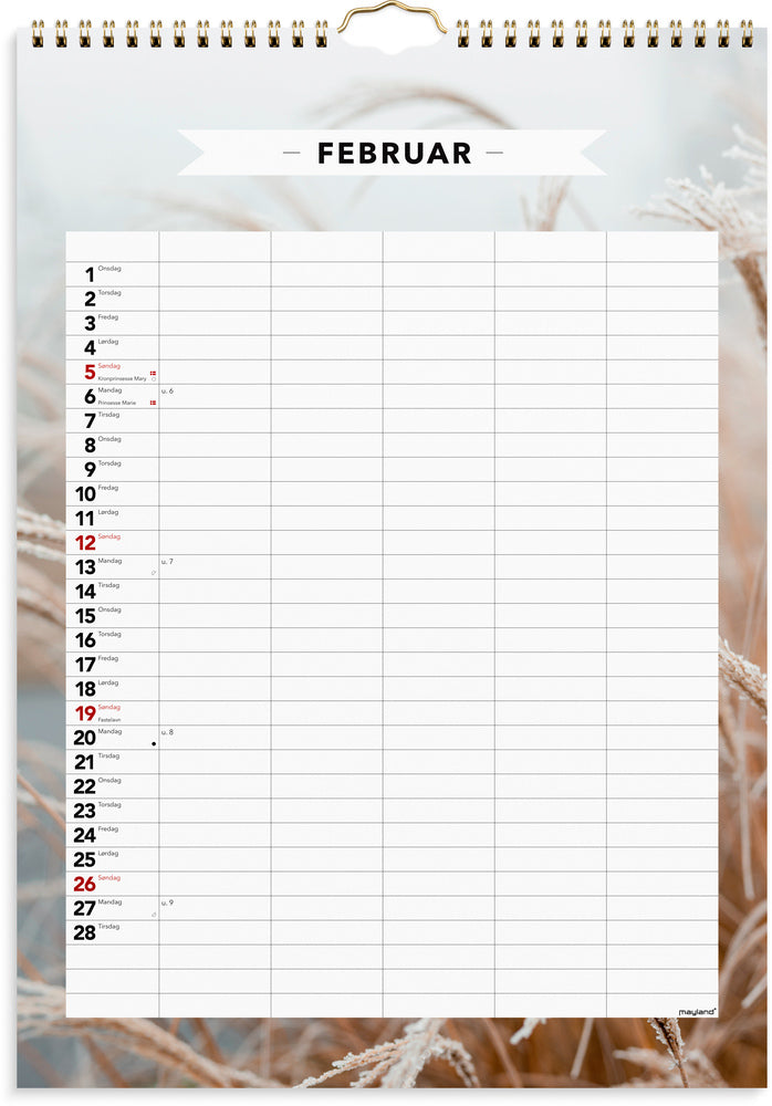 Familiekalender moderne 2023