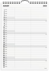 Familiekalender sort/hvid 2 kol
