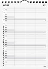 Familiekalender sort/hvid 2023
