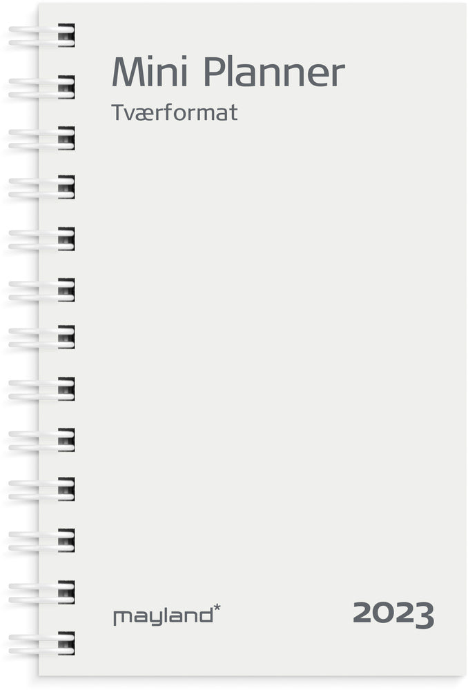 Mini planner tværf. refill 2023