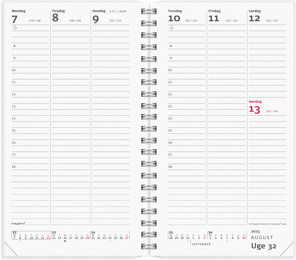 Week planner m/ 4 illu 2023
