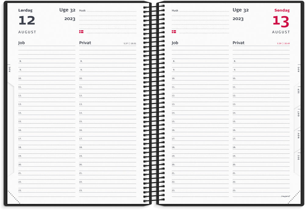 Dagkalender job/privat 2023