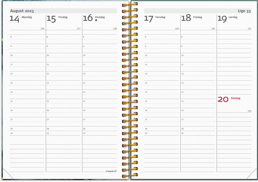 Ugekalender weekly karton 2023