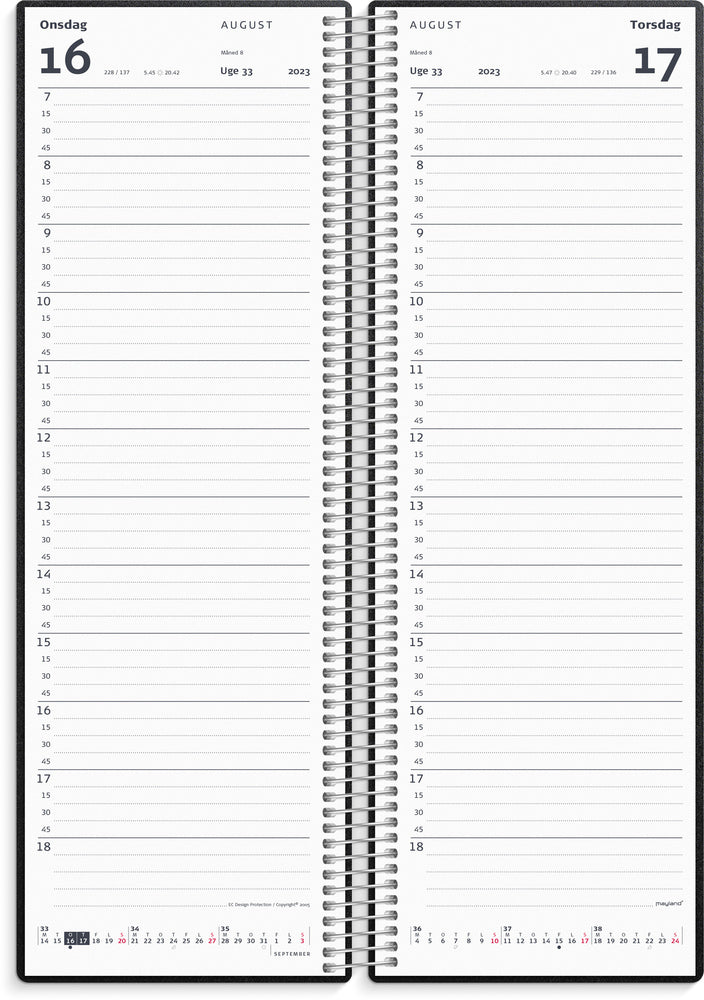 Spiralnoteringskalender 2023