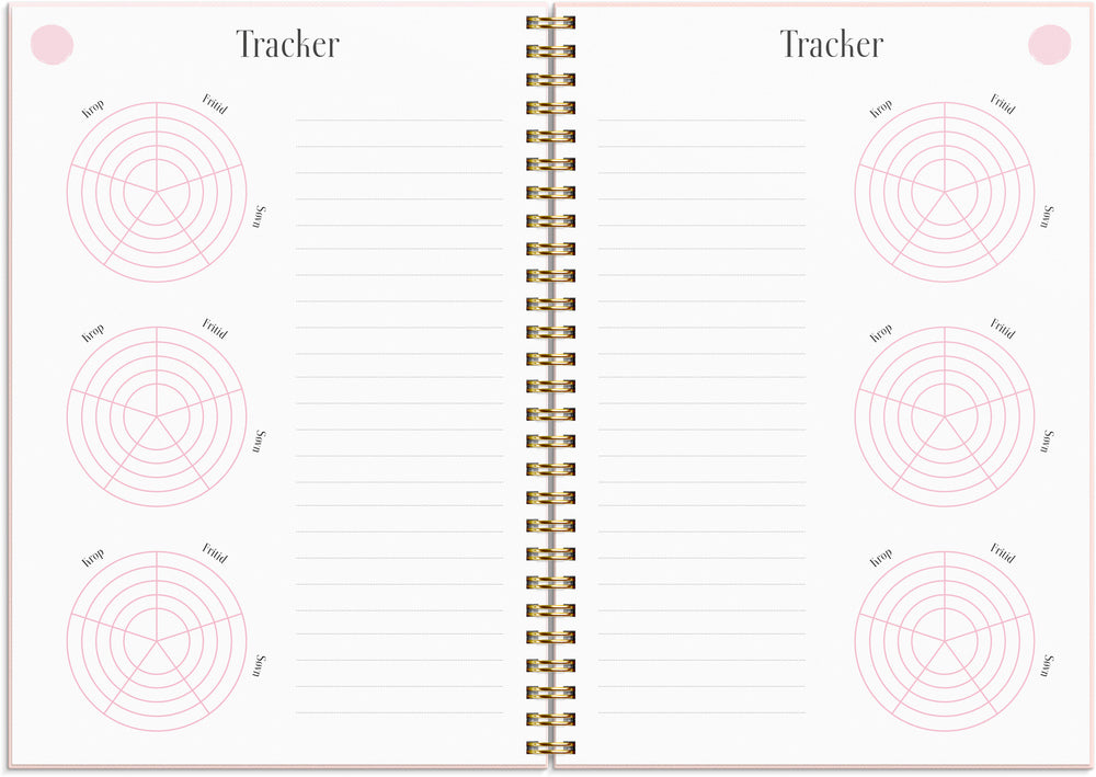 Life planner pink uge m. omslag