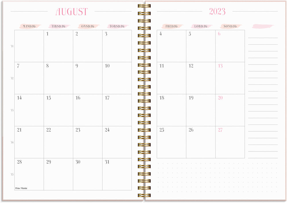 Life planner pink Mayland