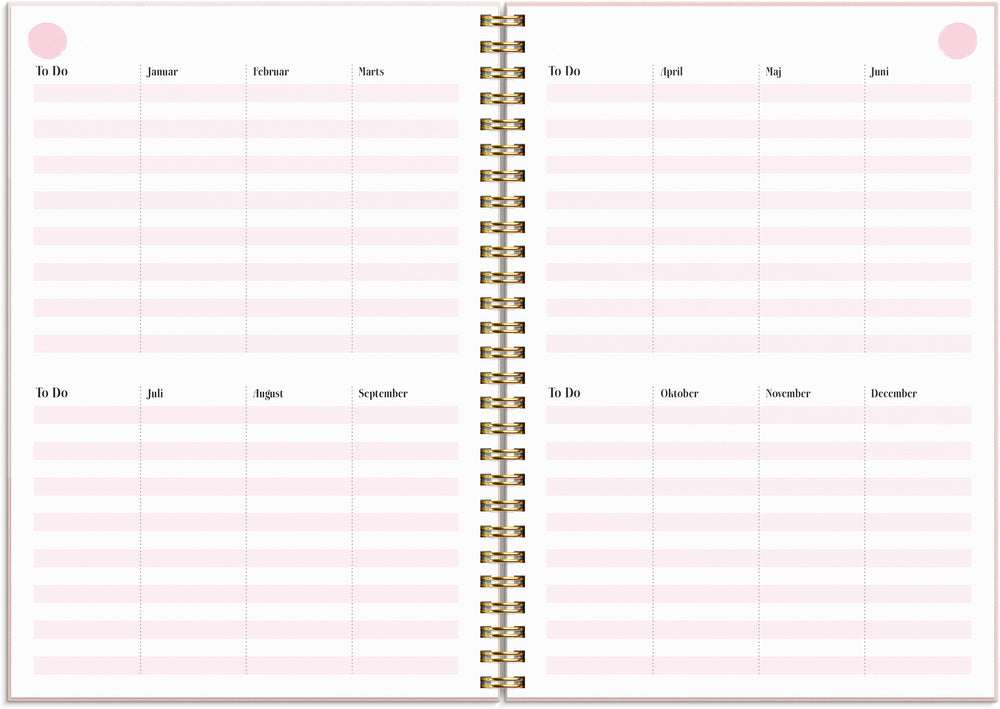 Life planner pink Mayland