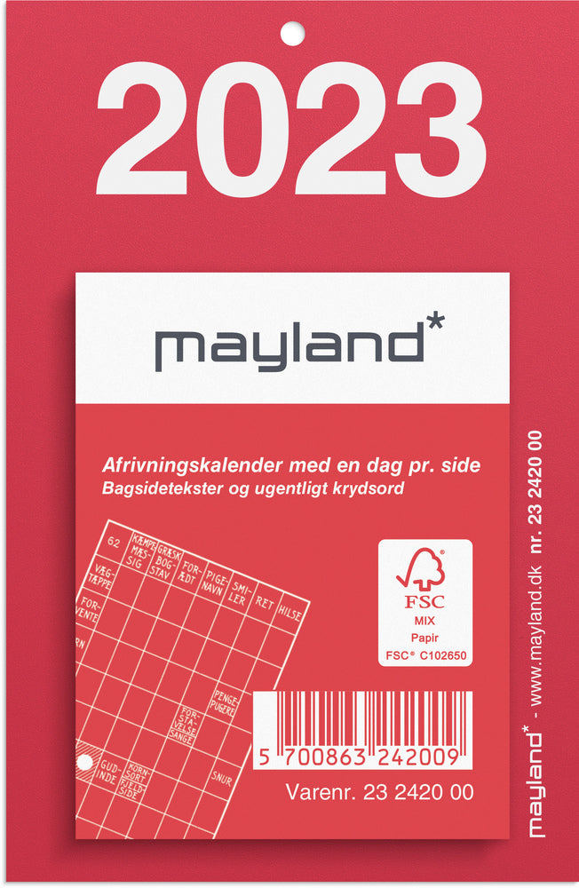 Lille afrivningskalender 2023