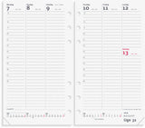 Ugekalender højformat brun