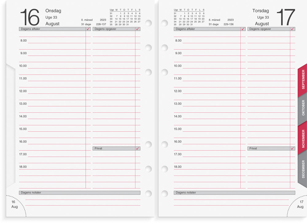 Dagkalender refill 2023 Mayland