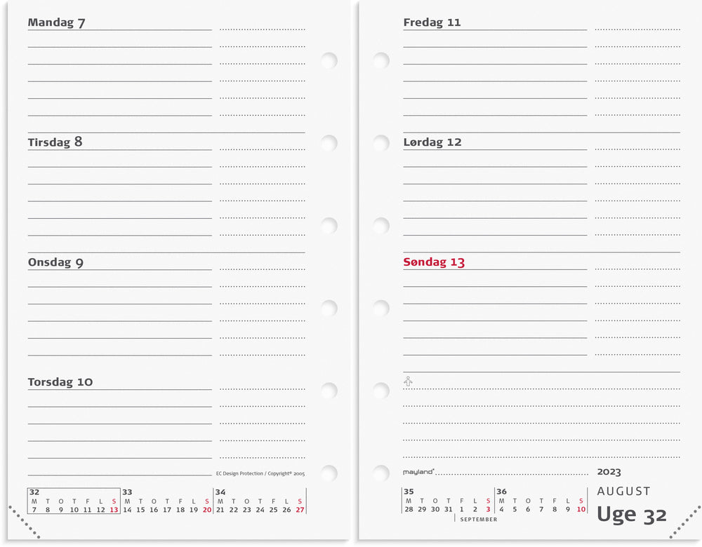 Mini ugekalender refill 2023