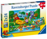 Puslespil Bear Family Camping Trip 2x24 brikker