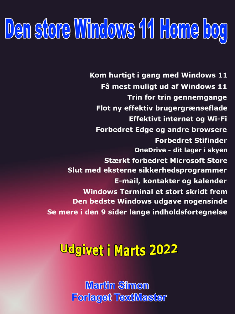Den store Windows 11 Home bog