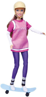 Anlily dukke med snowboard