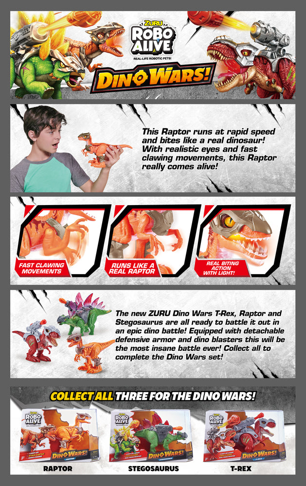 Robo Alive Dino Wars Raptor