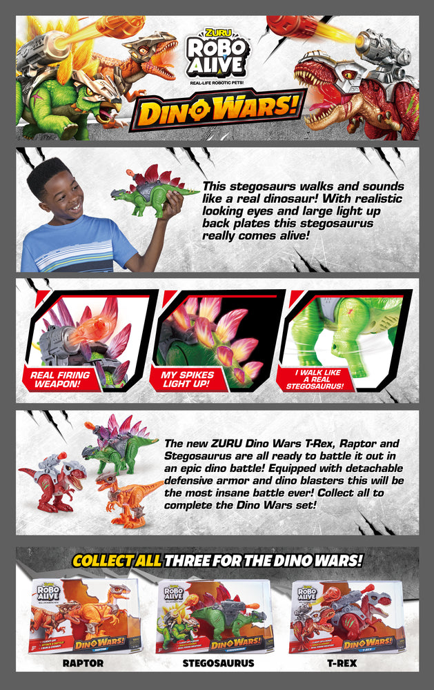 Robo Alive Dino Wars Stegosaurus