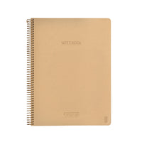 Notesbog Kozo premium A4 natur m/spiral linieret