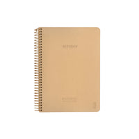 Notesbog Kozo premium A5 natur m/spiral linieret
