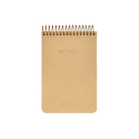 Notesbog Kozo premium A6 natur m/topspiral linieret