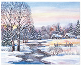 Diamond Art vinterlandskab 40x50 cm