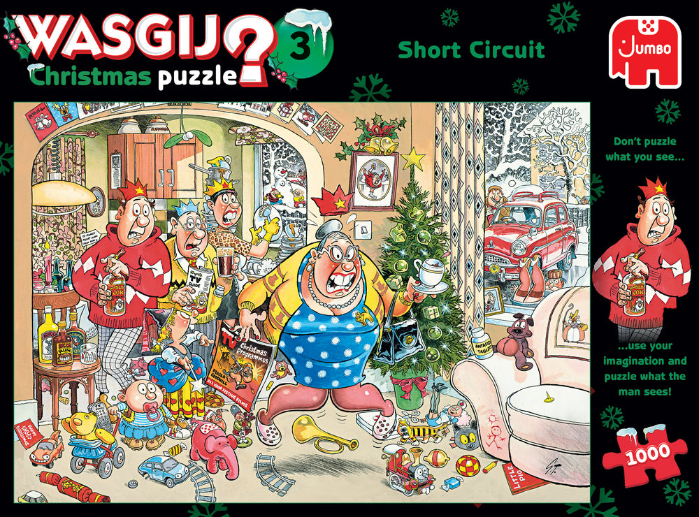 Wasgij puslespil christmas 3 1000 brikker