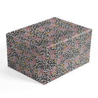 Økonom leopard/blomster 38 cm x 150 m.