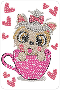 Diamond Art hund 10 x 15 cm