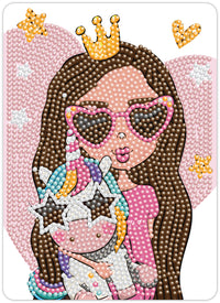 Diamond Art pige solbriller 13 x 18 cm