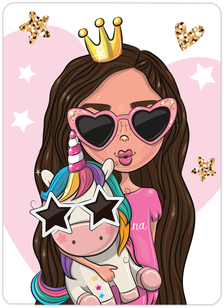 Diamond Art pige solbriller 13 x 18 cm