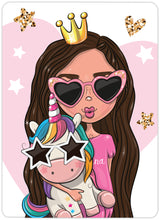 Diamond Art pige solbriller 13 x 18 cm