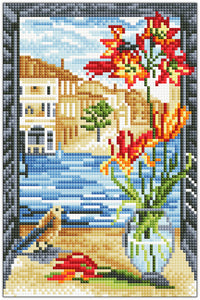 Diamond Art vindue/vase 20 x 30 cm