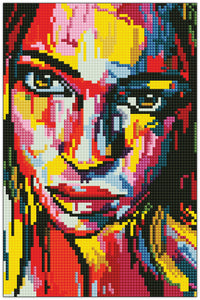 Diamond Art kvinde malet 20 x 30 cm