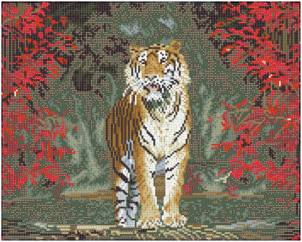 Diamond Art tiger 40 x 50 cm