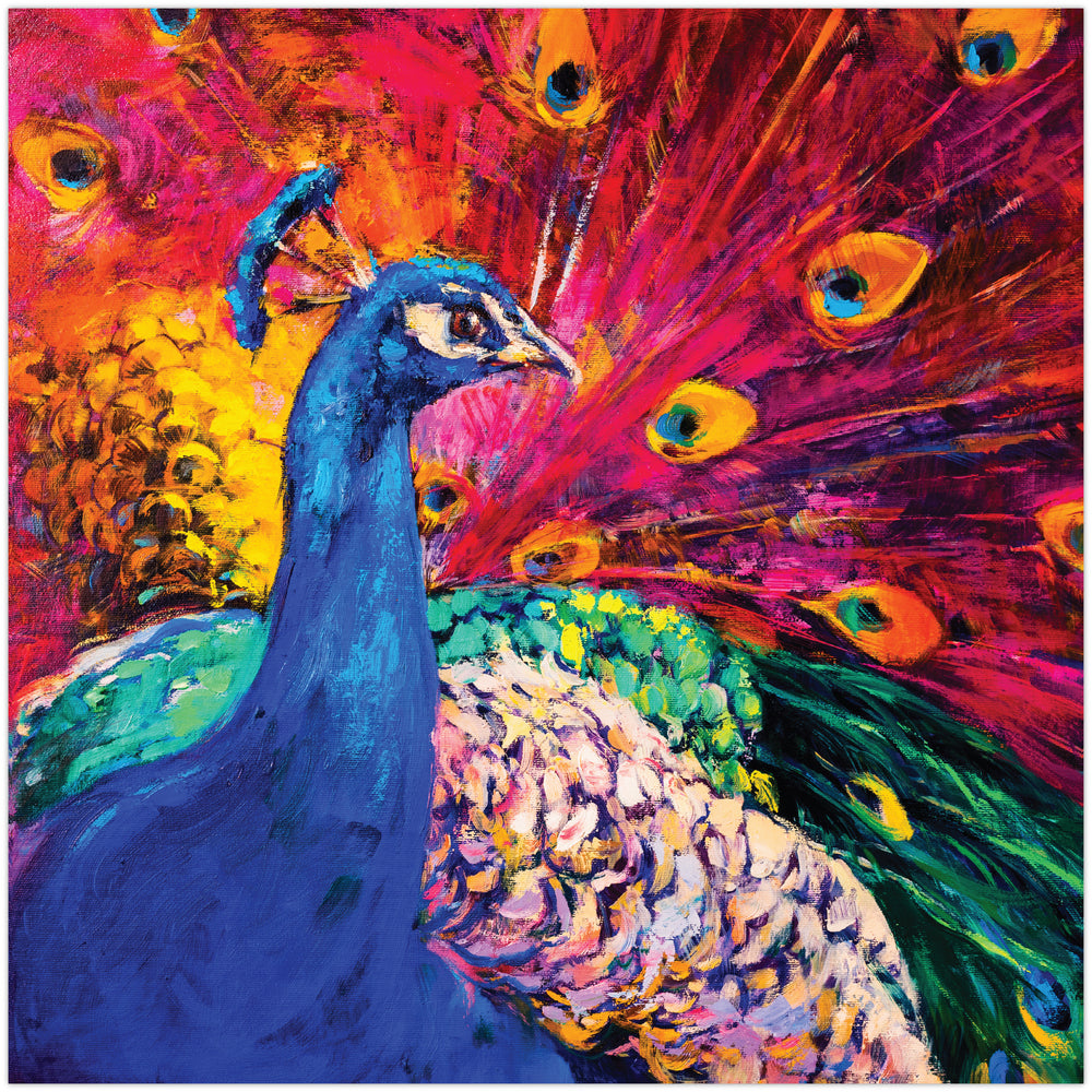 Diamond Art MIX påfugl 40 x 40 cm