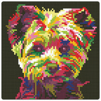 Diamond Art glitter hund 20 x 20 cm