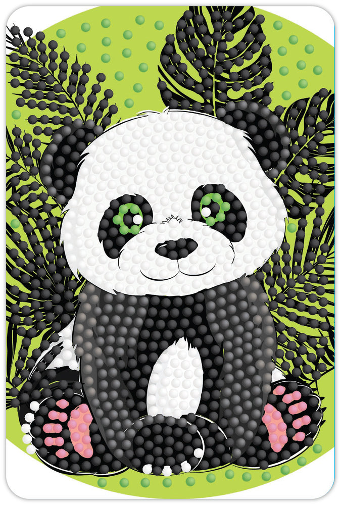 Diamond Art panda 10 x 15 cm