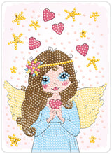 Diamond Art engle pige 13 x 18 cm