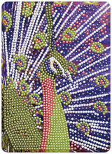 Diamond Art påfugl lilla 13 x 18 cm