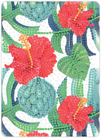 Diamond Art Tropiske blomster 13 x 18 cm