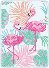 Diamond Art flamingoer 13 x 18 cm