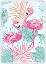 Diamond Art flamingoer 13 x 18 cm