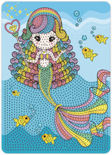 Diamond Art regnbue havfrue 13 x 18 cm
